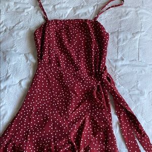 Princess Polly Carsura Mini Dress Wine